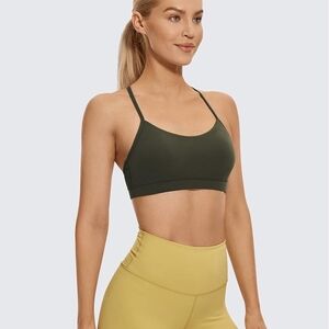 CRZ YOGA Olive Sports Bra